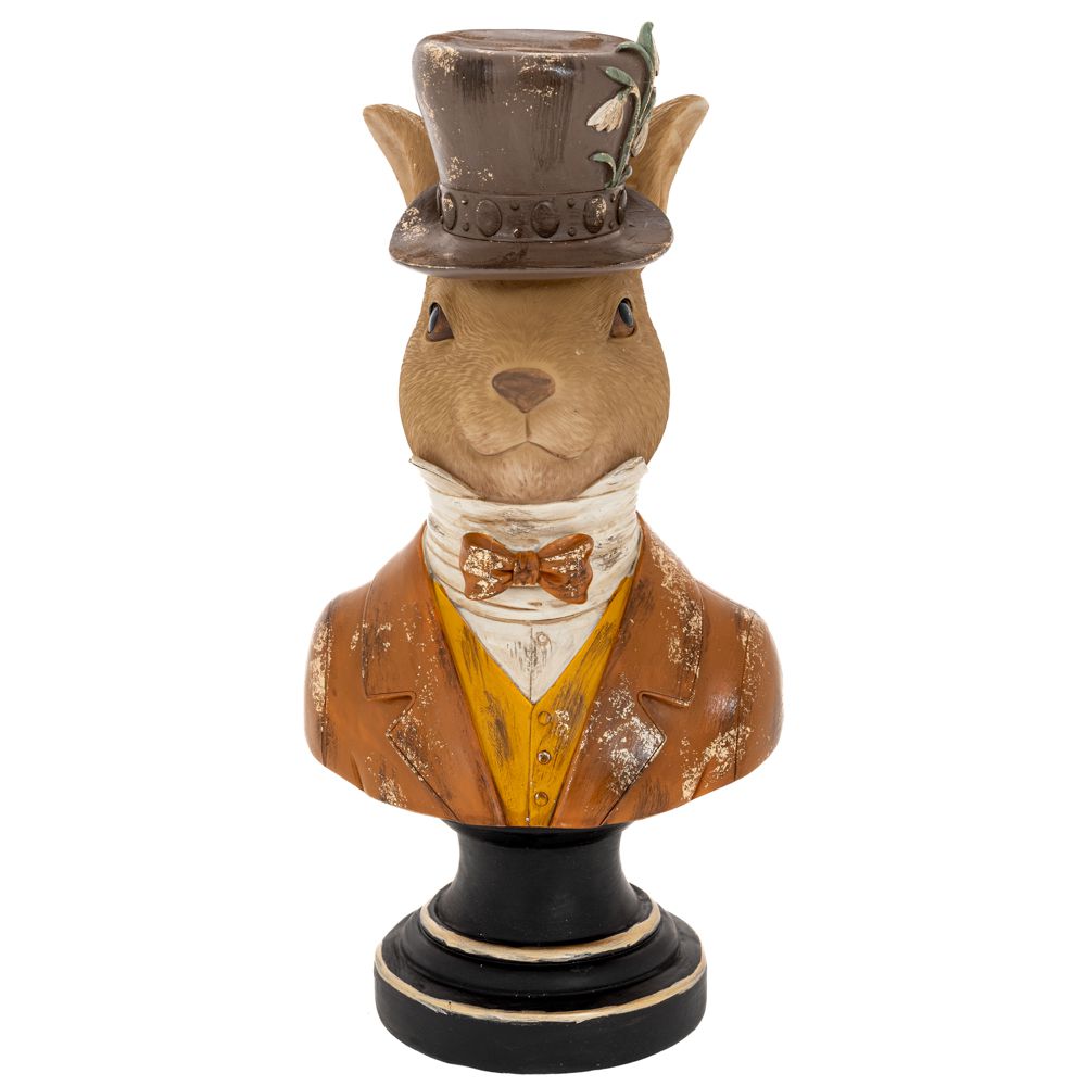 Πασχαλινός Διακοσμητικός Λαγός Καφέ Σε Βάση Polyresin 14x10x28εκ. iliadis 89583 (Υλικό: Polyresin) - Iliadis - il_89583