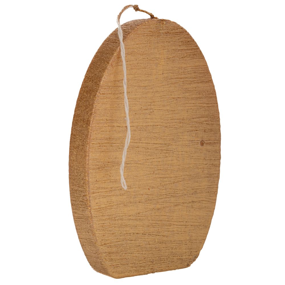 Κερί Αυγό 12x18εκ. Ρουστίκ Χρυσό Μεταλλιζέ iliadis 9118