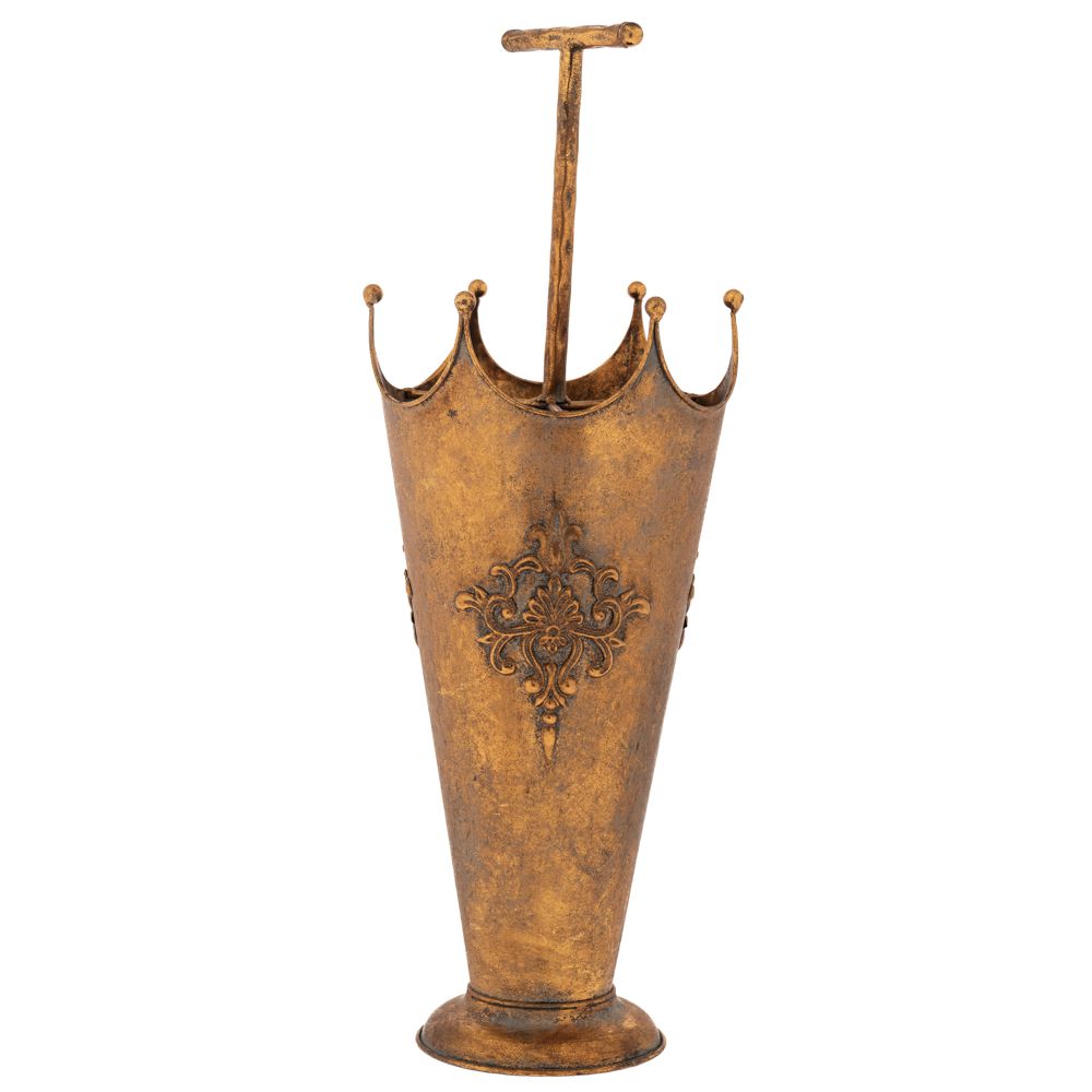 Iliadis Ομπρελοθήκη Μεταλλική Με Αντικέ Χρυσή Πατίνα 23x20x58εκ. iliadis (Υλικό: Μεταλλικό, Χρώμα: Χρυσό ) - Iliadis - il_89330