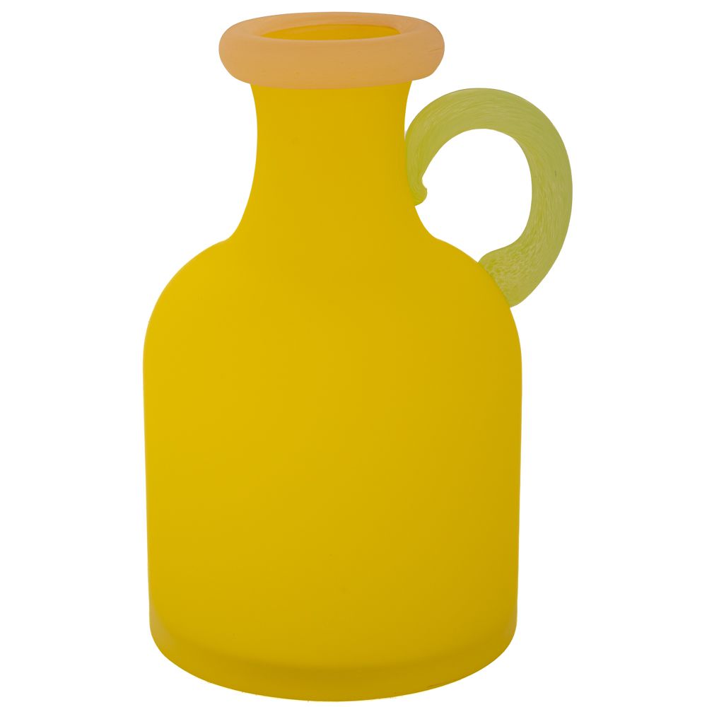 Διακοσμητικά Επιτραπέζια 24home - ΣΗΜΑΝΤΙΚΟ: Σε περίπτωση διαφοράς τιμής από το κατάστημα ισχύει παντα και μόνο η τιμή του καταστήματος Βάζο Χειροποίητο Γυάλινο Κίτρινο 14x6x20εκ. iliadis 901