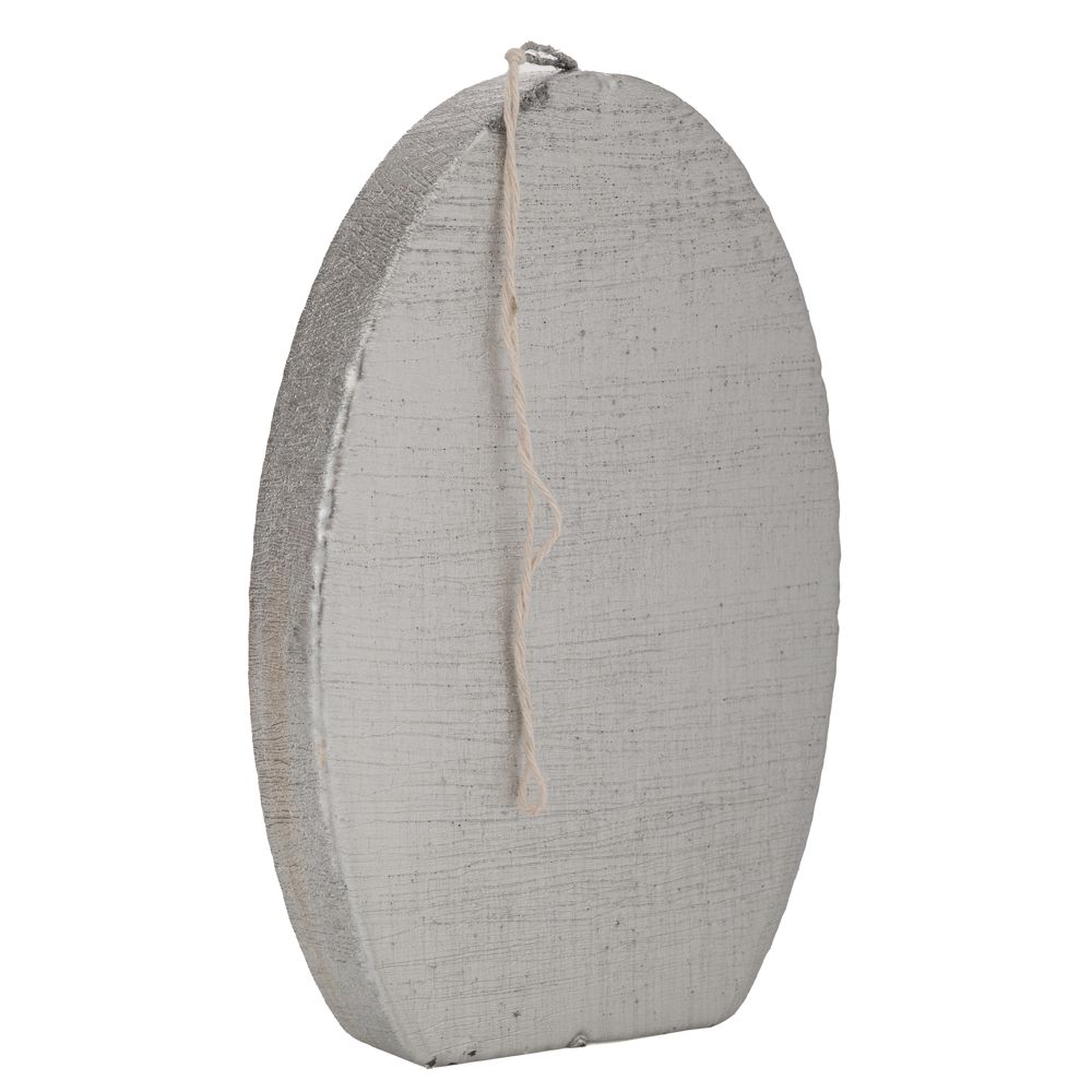 Κηροπήγια, Κεριά, Αρωματικά χώρου 24home - ΣΗΜΑΝΤΙΚΟ: Σε περίπτωση διαφοράς τιμής από το κατάστημα ισχύει παντα και μόνο η τιμή του καταστήματος Κερί Αυγό 12x18εκ. Ρουστίκ Ασημί Μεταλλιζέ iliadis 9118