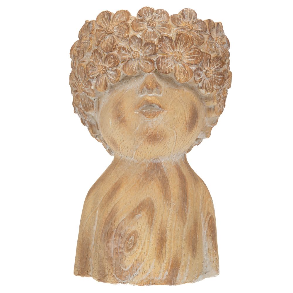 Γλάστρες - Ζαρντινιέρες 24home - ΣΗΜΑΝΤΙΚΟ: Σε περίπτωση διαφοράς τιμής από το κατάστημα ισχύει παντα και μόνο η τιμή του καταστήματος Κασπώ Polyresin Πρόσωπο 24x24x40εκ. iliadis 89346 (Υλικ