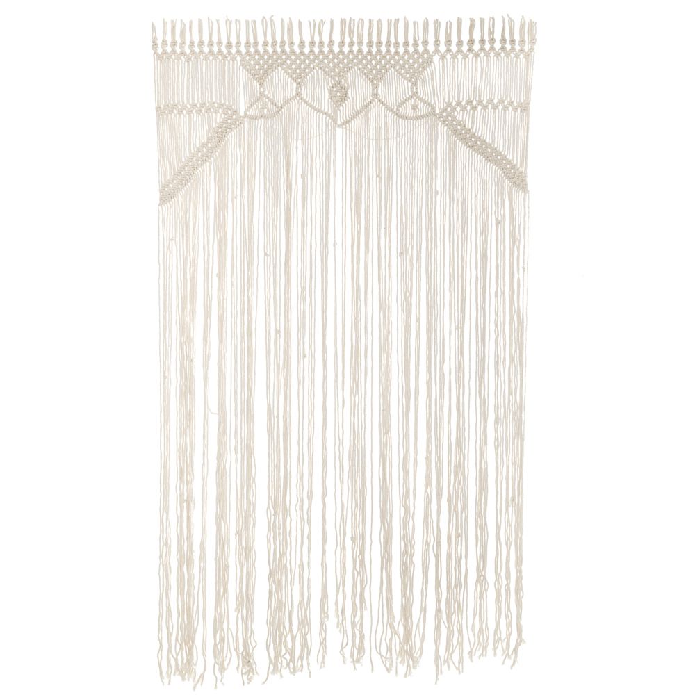 Διακοσμητικά Επιτραπέζια 24home - ΣΗΜΑΝΤΙΚΟ: Σε περίπτωση διαφοράς τιμής από το κατάστημα ισχύει παντα και μόνο η τιμή του καταστήματος Διακοσμητική Κουρτίνα Μακραμέ Εκρού Boho 110x180εκ. ili