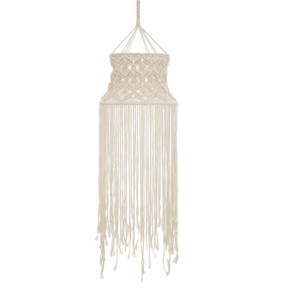 Διακοσμητικά Επιτραπέζια 24home - ΣΗΜΑΝΤΙΚΟ: Σε περίπτωση διαφοράς τιμής από το κατάστημα ισχύει παντα και μόνο η τιμή του καταστήματος Διακοσμητικό Κρεμαστό Μακραμέ Boho Εκρού 40x140εκ. ilia