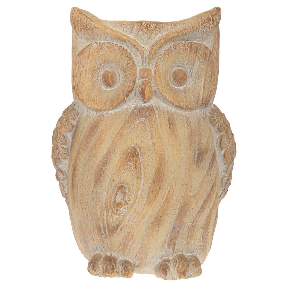 Γλάστρες - Ζαρντινιέρες 24home - ΣΗΜΑΝΤΙΚΟ: Σε περίπτωση διαφοράς τιμής από το κατάστημα ισχύει παντα και μόνο η τιμή του καταστήματος Κασπώ Polyresin Κουκουβάγια 26,5x27x37εκ. iliadis 89348