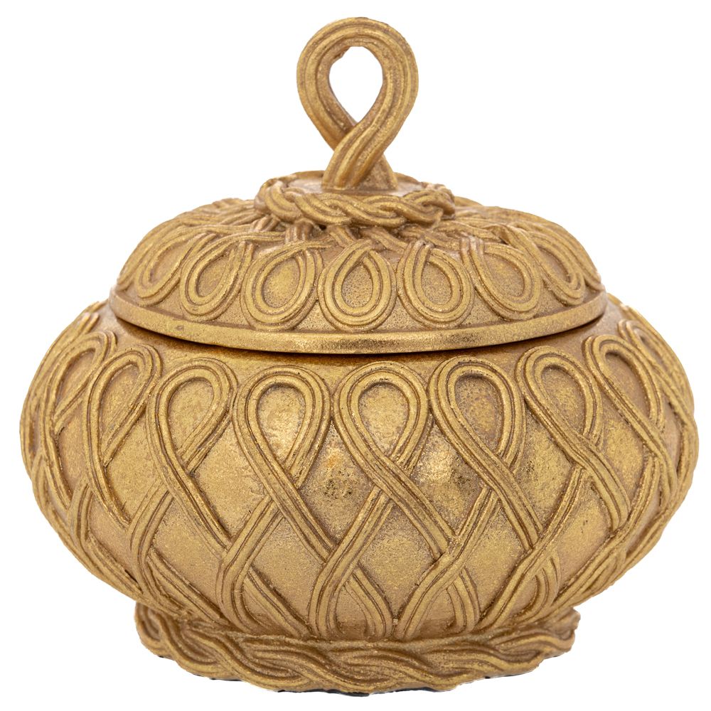 Iliadis Μπιζουτιέρα Polyresin Vintage Χρυσή 12x12x13εκ. iliadis 89724 (Υλικό: Polyresin, Χρώμα: Χρυσό ) - Iliadis - il_89724