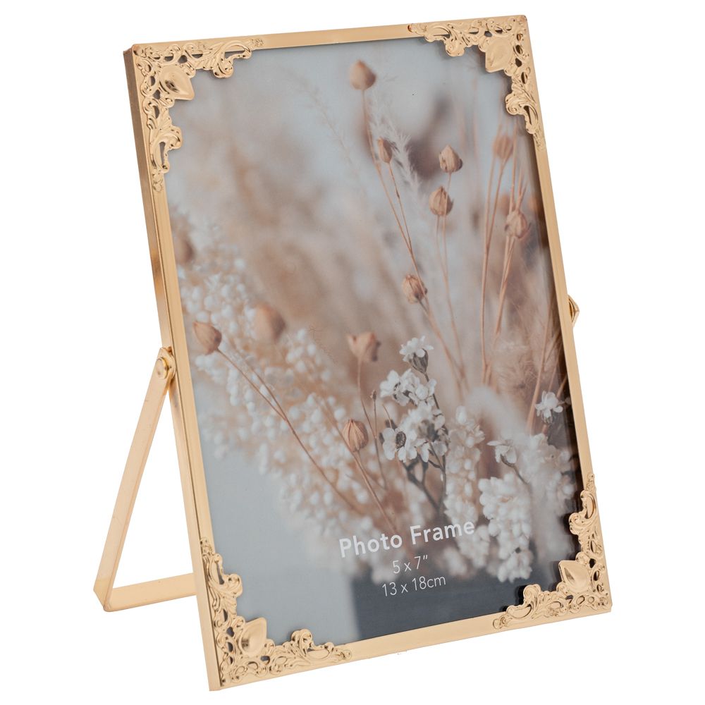 Διακοσμητικά Επιτραπέζια 24home - ΣΗΜΑΝΤΙΚΟ: Σε περίπτωση διαφοράς τιμής από το κατάστημα ισχύει παντα και μόνο η τιμή του καταστήματος Κορνίζα Μεταλλική Χρυσή 13x18εκ. iliadis 89373 (Υλικό: