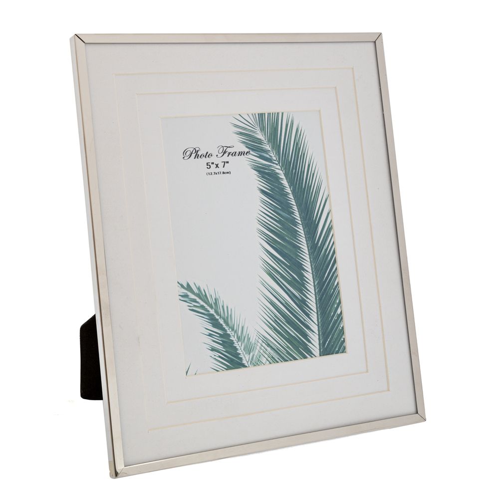 Κορνίζες 24home - ΣΗΜΑΝΤΙΚΟ: Σε περίπτωση διαφοράς τιμής από το κατάστημα ισχύει παντα και μόνο η τιμή του καταστήματος Κορνίζα Μεταλλική Ασημί-Λευκό 13x18εκ. iliadis 89425 (Υ