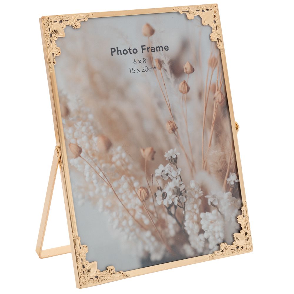 Κορνίζες 24home - ΣΗΜΑΝΤΙΚΟ: Σε περίπτωση διαφοράς τιμής από το κατάστημα ισχύει παντα και μόνο η τιμή του καταστήματος Κορνίζα Μεταλλική Χρυσή 15x20εκ. iliadis 89374 (Υλικό: