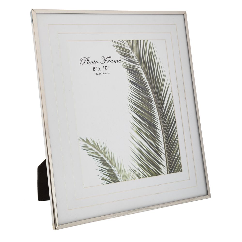 Κορνίζες 24home - ΣΗΜΑΝΤΙΚΟ: Σε περίπτωση διαφοράς τιμής από το κατάστημα ισχύει παντα και μόνο η τιμή του καταστήματος Κορνίζα Μεταλλική Ασημί-Λευκό 20x25εκ. iliadis 89426 (Υ