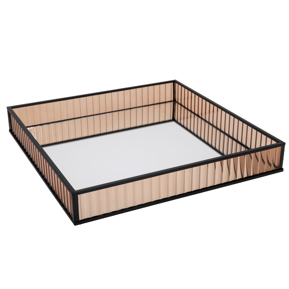 Iliadis - ΣΗΜΑΝΤΙΚΟ: Σε περίπτωση διαφοράς τιμής από το κατάστημα ισχύει παντα και μόνο η τιμή του καταστήματος Δίσκος Με Καθρέπτη Μεταλλικός-Γυάλινος Μελί-Μαύρος 30x3