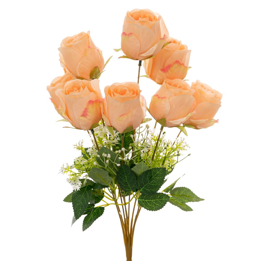 Μπουκέτο Με 9 Τριαντάφυλλα Κοραλί 40εκ. iliadis 90012 (Σετ 4 Τεμάχια) (Χρώμα: Κοραλί ) - Iliadis - il_90012