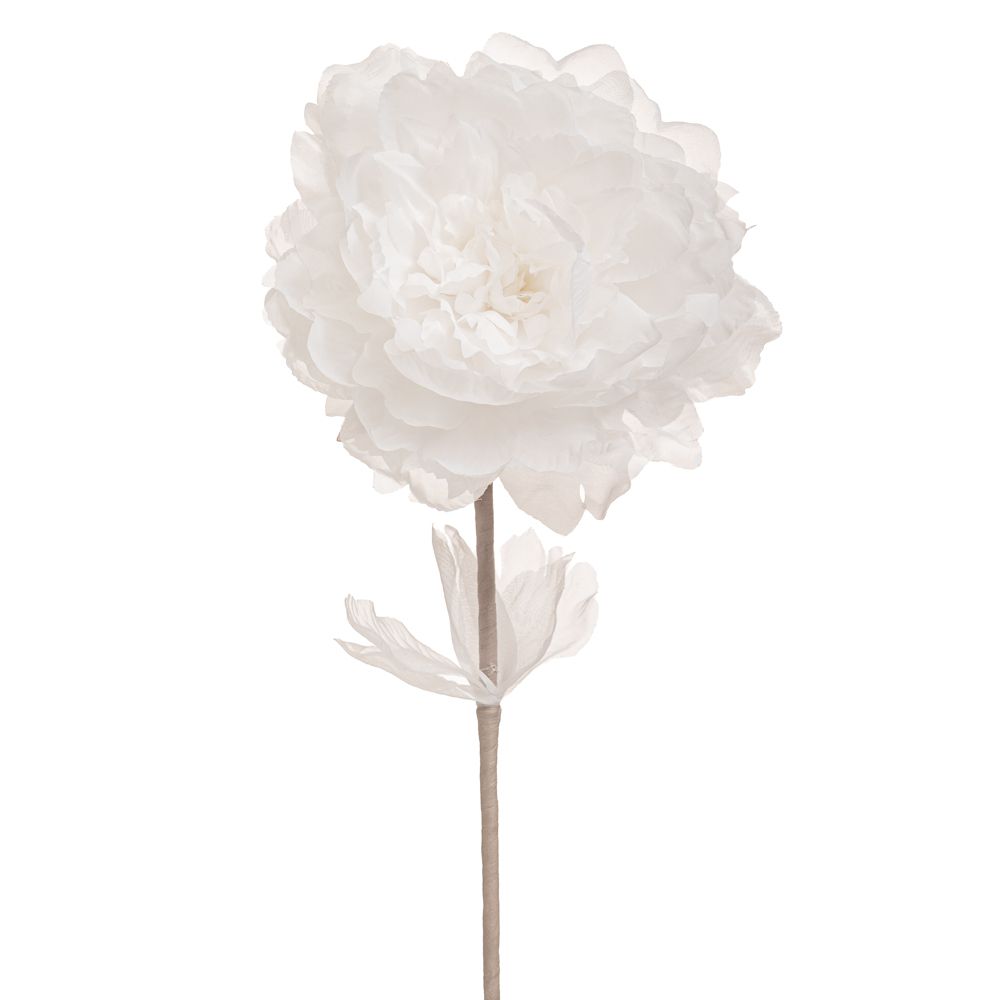 Κλαδί Παιώνια Λευκή 63εκ. iliadis 90466 (Σετ 4 Τεμάχια)