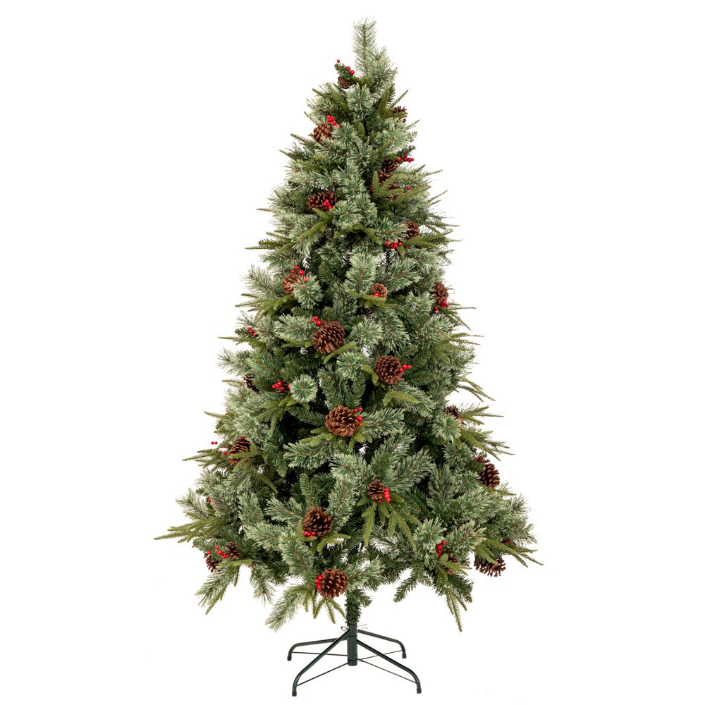 Iliadis - ΣΗΜΑΝΤΙΚΟ: Σε περίπτωση διαφοράς τιμής από το κατάστημα ισχύει παντα και μόνο η τιμή του καταστήματος Χριστουγεννιάτικο Δέντρο Πράσινο Με Κουκουνάρια & Κόκκι