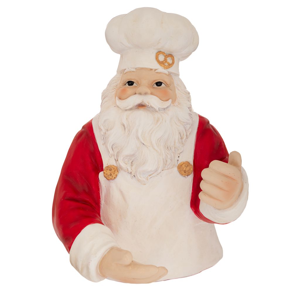 Χριστουγεννιάτικο Διακοσμητικό Άγιος Βασίλης Polyresin Κόκκινο-Λευκό 25x25x34,5εκ. iliadis 90718 (Υλικό: Polyresin, Χρώμα: Λευκό) - Iliadis - il_90718