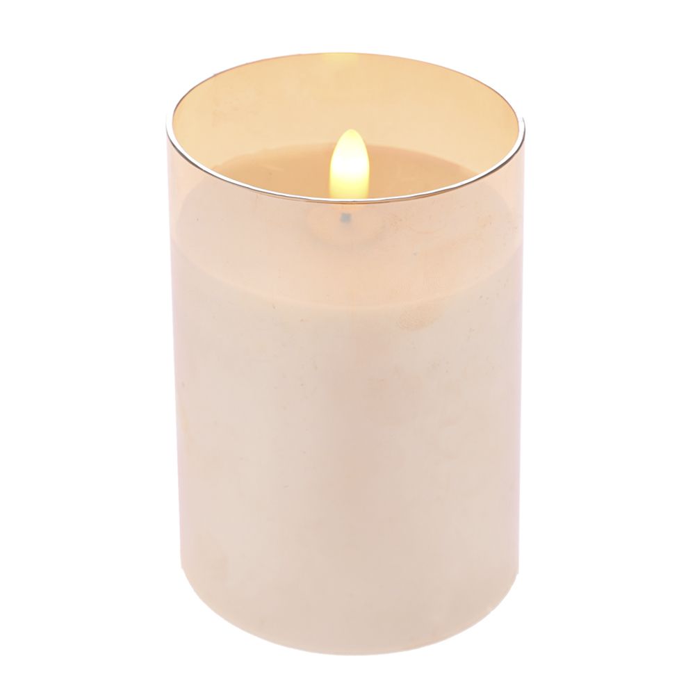 Iliadis - ΣΗΜΑΝΤΙΚΟ: Σε περίπτωση διαφοράς τιμής από το κατάστημα ισχύει παντα και μόνο η τιμή του καταστήματος Κερί Led Μπαταρίας Σε Μελί Γυάλινη Βάση 7,5x12,5εκ. ili