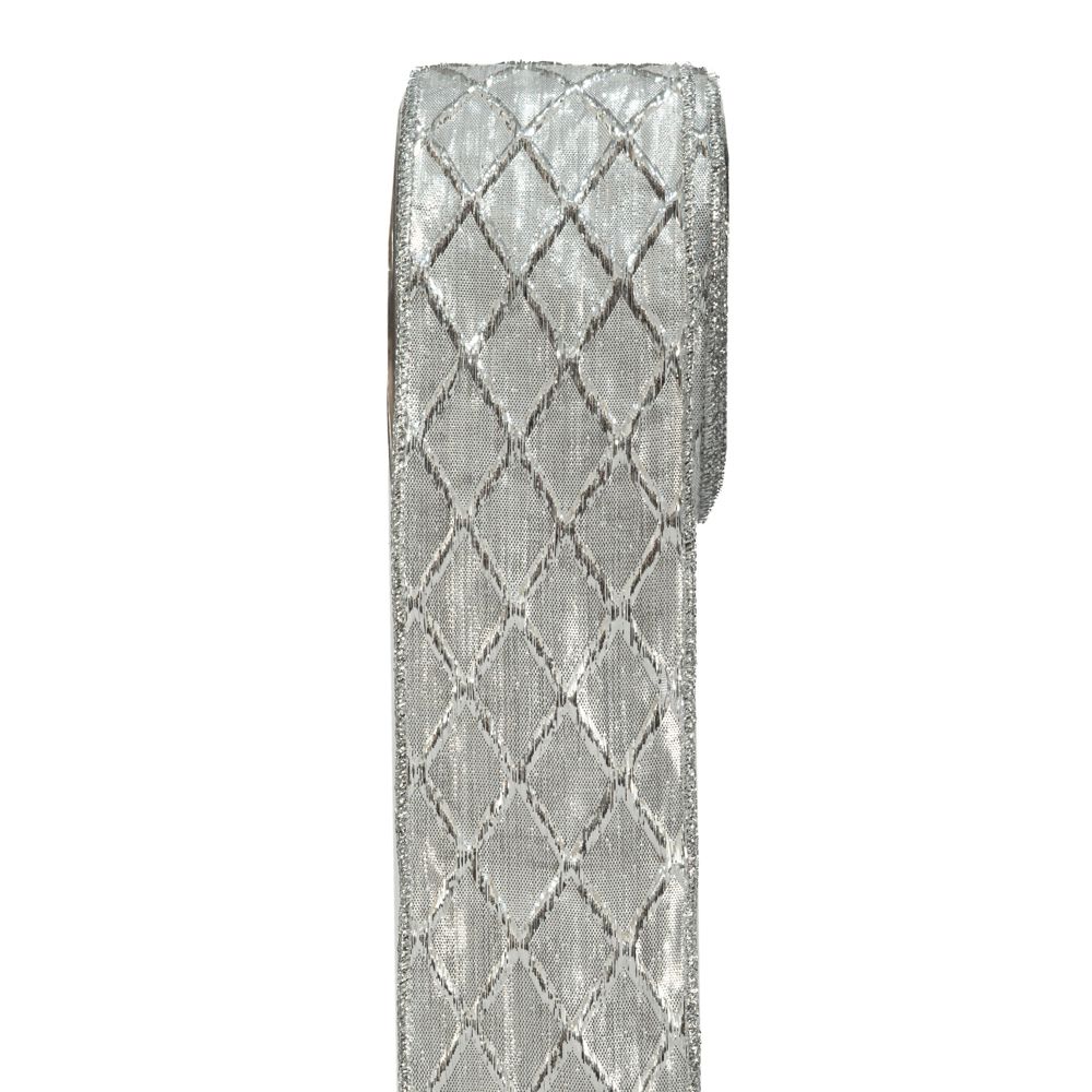 Iliadis - ΣΗΜΑΝΤΙΚΟ: Σε περίπτωση διαφοράς τιμής από το κατάστημα ισχύει παντα και μόνο η τιμή του καταστήματος Χριστουγεννιάτικη Κορδέλα Cressida 6,7εκ.-9μ. Ασημί ili