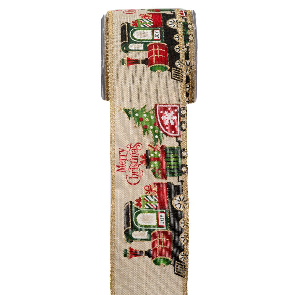 Iliadis - ΣΗΜΑΝΤΙΚΟ: Σε περίπτωση διαφοράς τιμής από το κατάστημα ισχύει παντα και μόνο η τιμή του καταστήματος Χριστουγεννιάτικη Κορδέλα Christmas Wagon 6,7εκ.-9μ. Mu