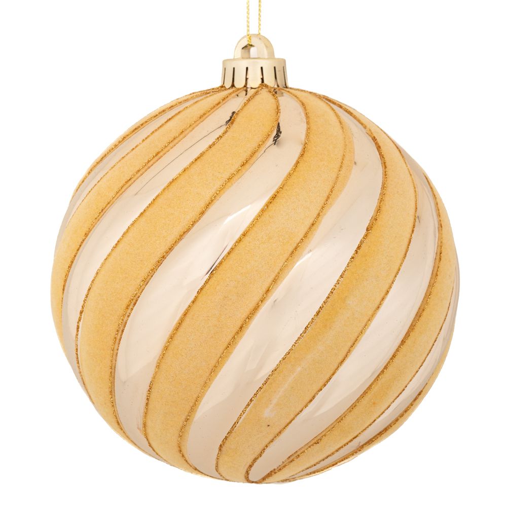 Χριστουγεννιάτικη Μπάλα Πλαστική Γυαλιστερή Σαμπανί 15εκ. iliadis 90980 (Σετ 4 Τεμάχια) (Υλικό: Πλαστικό, Χρώμα: Σαμπανί) - Iliadis - il_90980