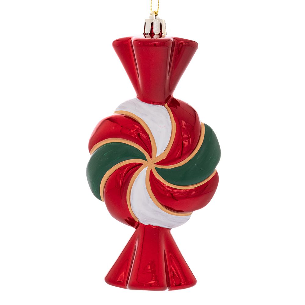 Iliadis - ΣΗΜΑΝΤΙΚΟ: Σε περίπτωση διαφοράς τιμής από το κατάστημα ισχύει παντα και μόνο η τιμή του καταστήματος Χριστουγεννιάτικη Καραμέλα Κρεμαστή Πλαστική Τρίχρωμη 1