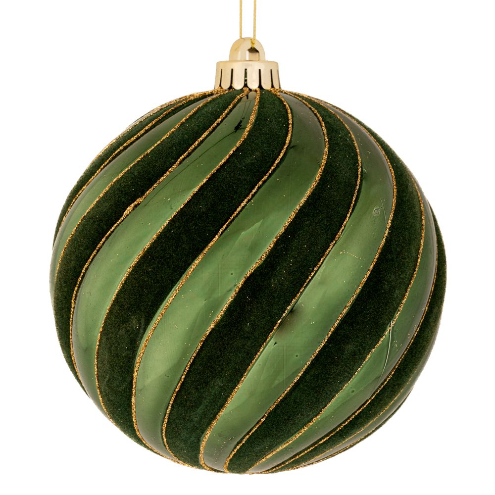 Χριστουγεννιάτικη Μπάλα Πλαστική Γυαλιστερή Κυπαρισσί 1