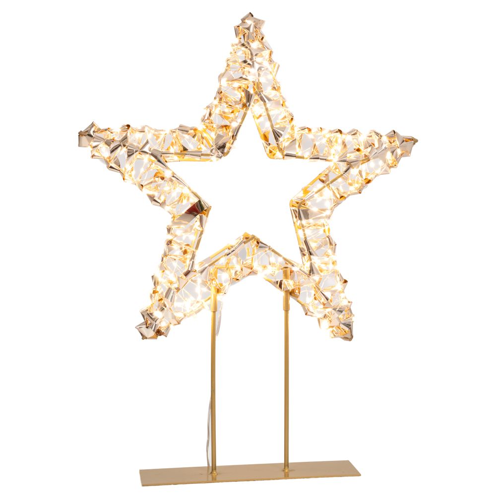 Χριστουγεννιάτικο Επιτραπέζιο Φωτιζόμενο Αστέρι 39x11x4