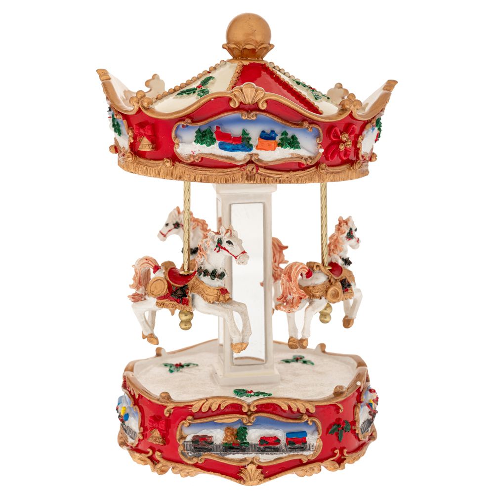 Iliadis - ΣΗΜΑΝΤΙΚΟ: Σε περίπτωση διαφοράς τιμής από το κατάστημα ισχύει παντα και μόνο η τιμή του καταστήματος Χριστουγεννιάτικο Καρουζέλ Με Μουσική & Κίνηση 15x15x23