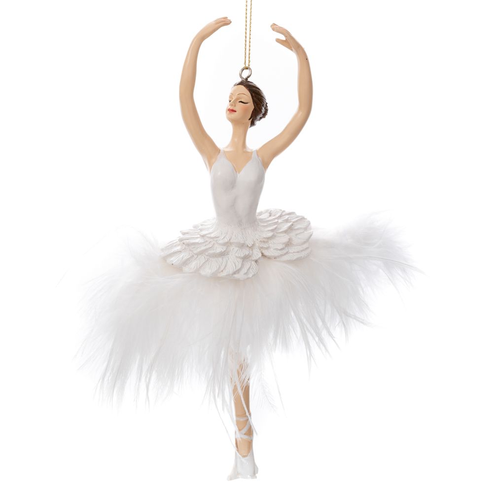 Iliadis - ΣΗΜΑΝΤΙΚΟ: Σε περίπτωση διαφοράς τιμής από το κατάστημα ισχύει παντα και μόνο η τιμή του καταστήματος Χριστουγεννιάτικο Στολίδι Μπαλαρίνα Polyresin Λευκή 8,5