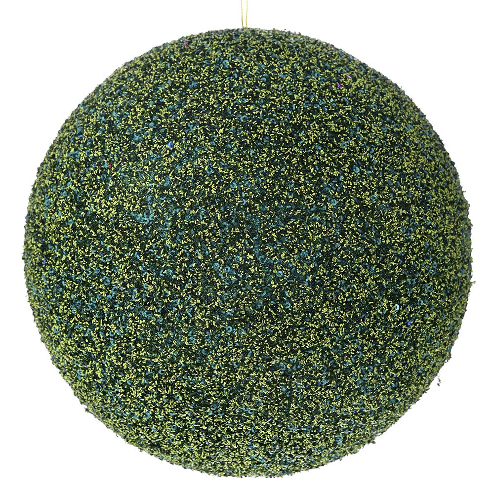 Χριστουγεννιάτικα είδη 24home - ΣΗΜΑΝΤΙΚΟ: Σε περίπτωση διαφοράς τιμής από το κατάστημα ισχύει παντα και μόνο η τιμή του καταστήματος Χριστουγεννιάτικη Μπάλα Polyfoam Glitter Σμαραγδί 25εκ.