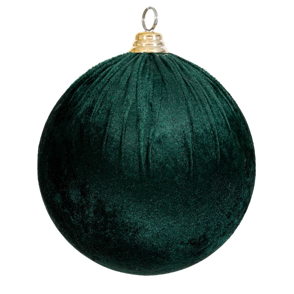 Iliadis Χριστουγεννιάτικη Μπάλα Βελούδινη Κυπαρισσί 25εκ. iliadis 90616 (Σετ 4 Τεμάχια) (Ύφασμα: Βελούδο, Χρώμα: Κυπαρισσί) - Iliadis - il_90616