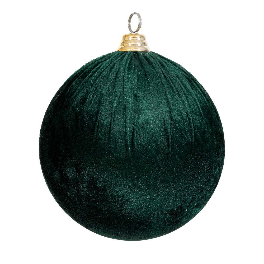 Iliadis Χριστουγεννιάτικη Μπάλα Βελούδινη Κυπαρισσί 20εκ. iliadis 90610 (Σετ 6 Τεμάχια) (Ύφασμα: Βελούδο, Χρώμα: Κυπαρισσί) - Iliadis - il_90610