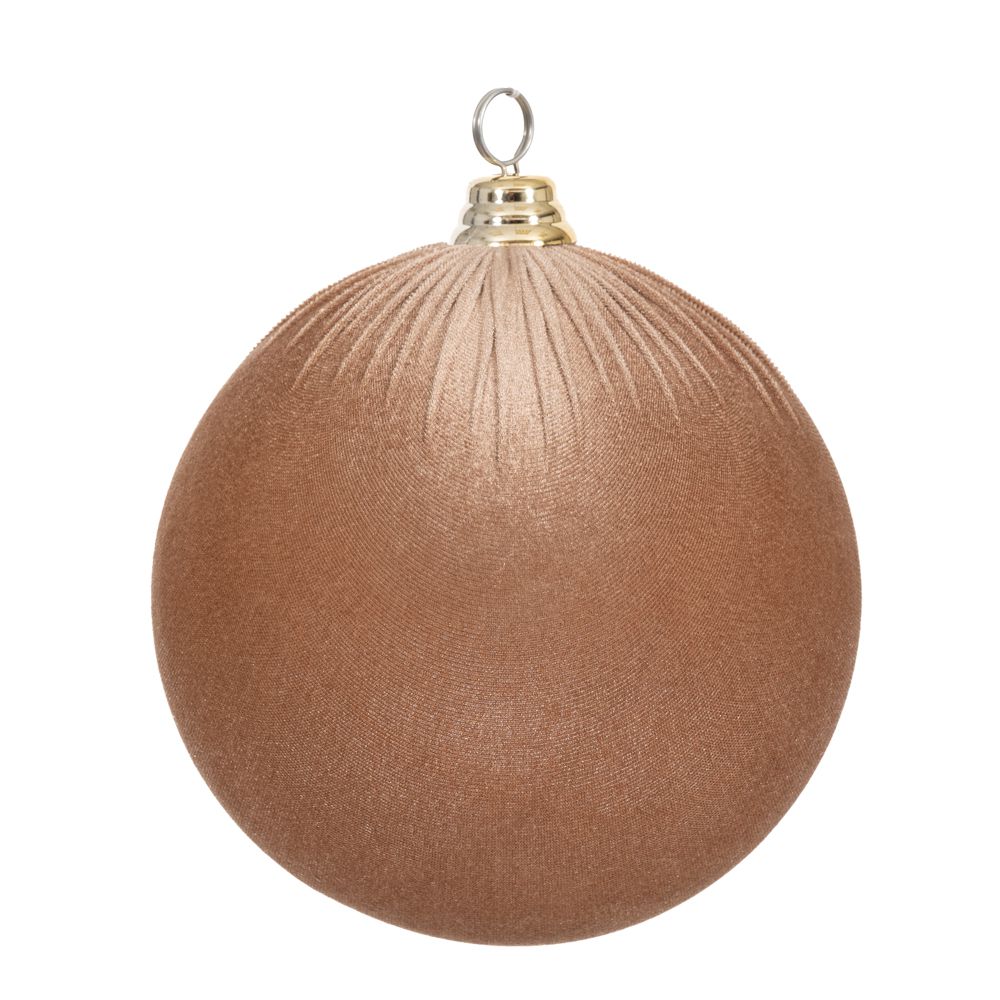 Iliadis - ΣΗΜΑΝΤΙΚΟ: Σε περίπτωση διαφοράς τιμής από το κατάστημα ισχύει παντα και μόνο η τιμή του καταστήματος Χριστουγεννιάτικη Μπάλα Βελούδινη Μπεζ 20εκ. iliadis 90