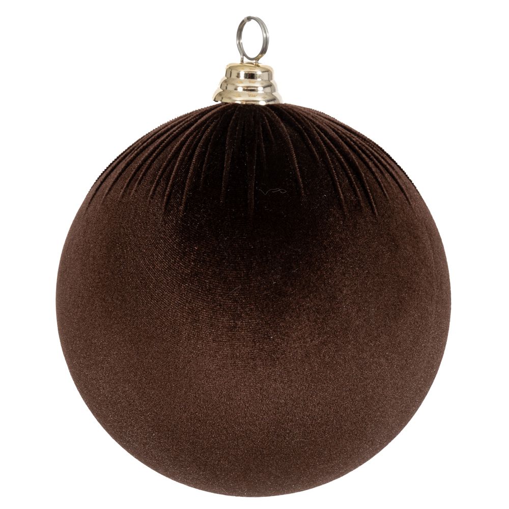 Iliadis - ΣΗΜΑΝΤΙΚΟ: Σε περίπτωση διαφοράς τιμής από το κατάστημα ισχύει παντα και μόνο η τιμή του καταστήματος Χριστουγεννιάτικη Μπάλα Βελούδινη Καφέ 30εκ. iliadis 90