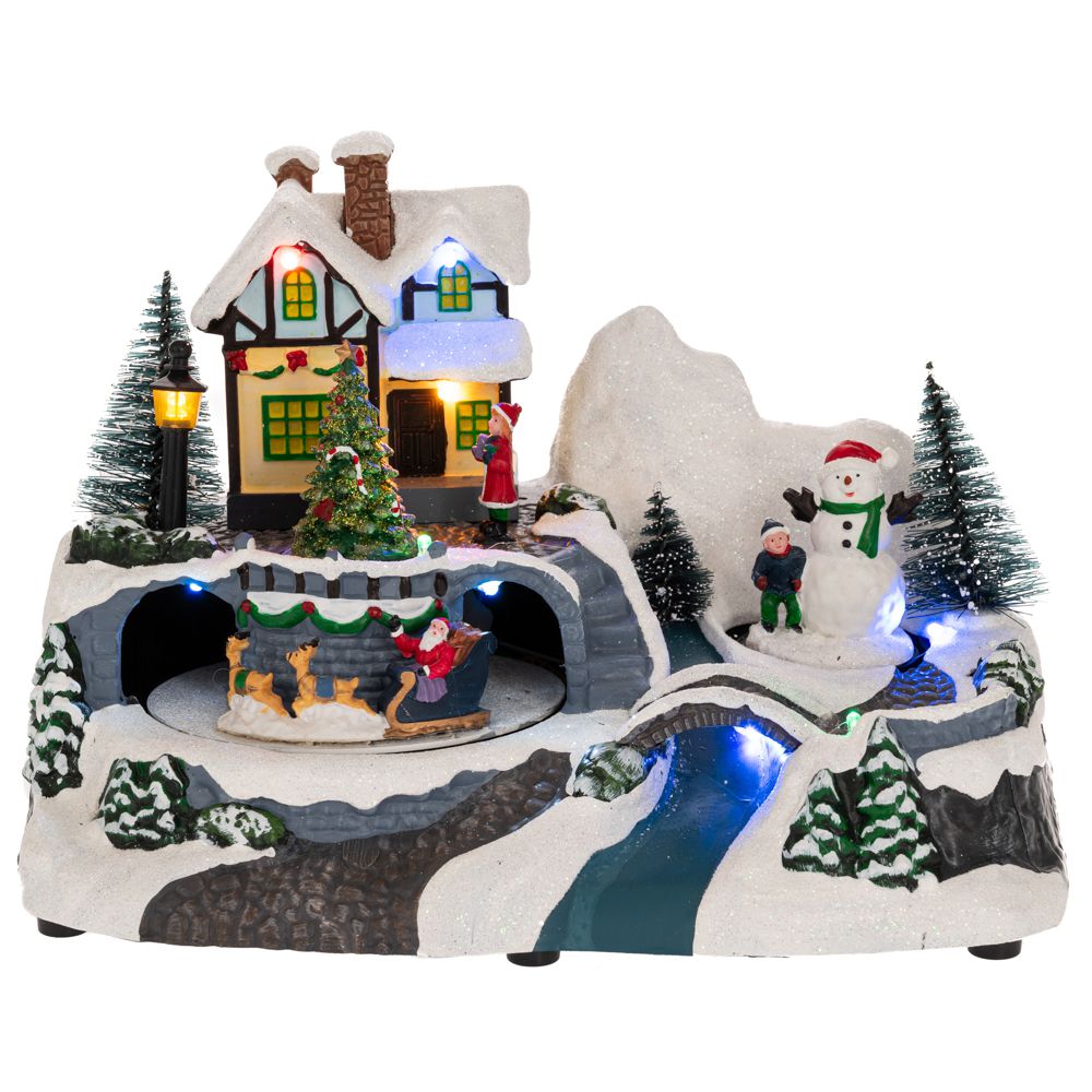 Iliadis - ΣΗΜΑΝΤΙΚΟ: Σε περίπτωση διαφοράς τιμής από το κατάστημα ισχύει παντα και μόνο η τιμή του καταστήματος Χριστουγεννιάτικη Παράσταση Polyresin-Πλαστικό Με Φως &