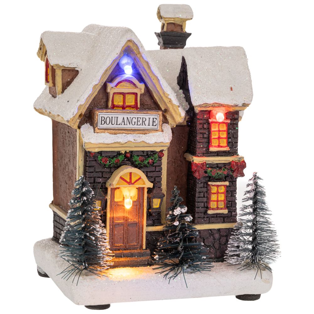 Iliadis - ΣΗΜΑΝΤΙΚΟ: Σε περίπτωση διαφοράς τιμής από το κατάστημα ισχύει παντα και μόνο η τιμή του καταστήματος Χριστουγεννιάτικο Διακοσμητικό Σπιτάκι Polyresin Με Led