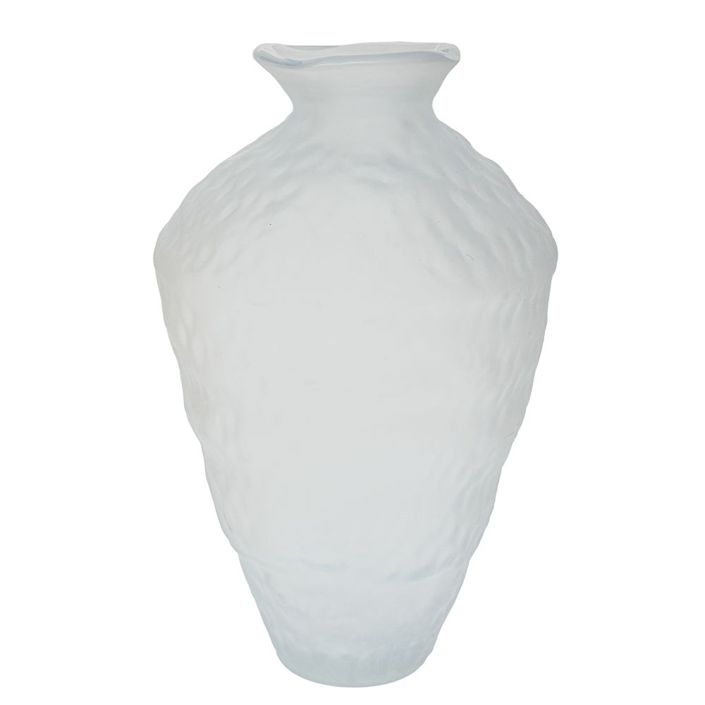Βάζο Γυάλινο Λευκό Matte 23x38εκ. iliadis 91648 (Υλικό: Γυαλί, Χρώμα: Λευκό) - Iliadis - il_91648