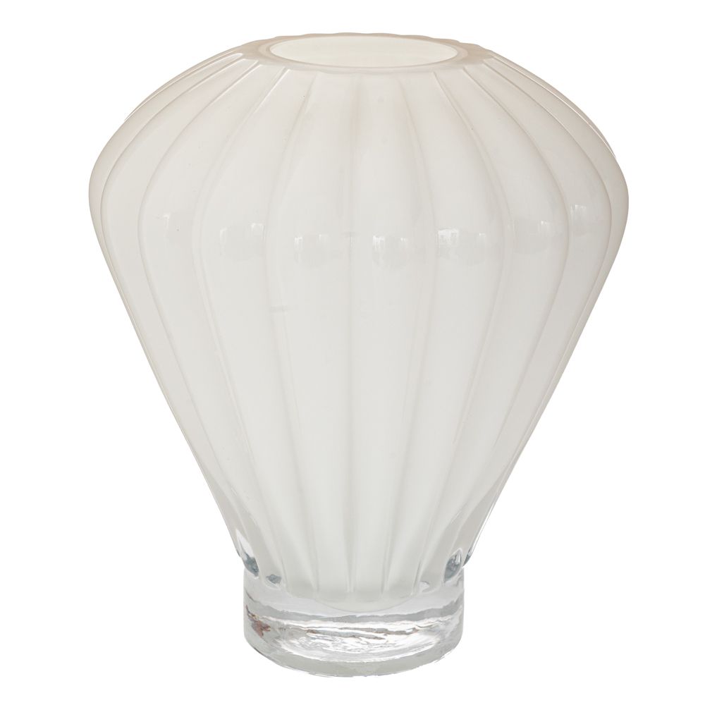 Βάζο Γυάλινο Λευκό Σε Σχήμα Αερόστατο 23x30εκ. iliadis 91650 (Υλικό: Γυαλί, Χρώμα: Διάφανο ) - Iliadis - il_91650