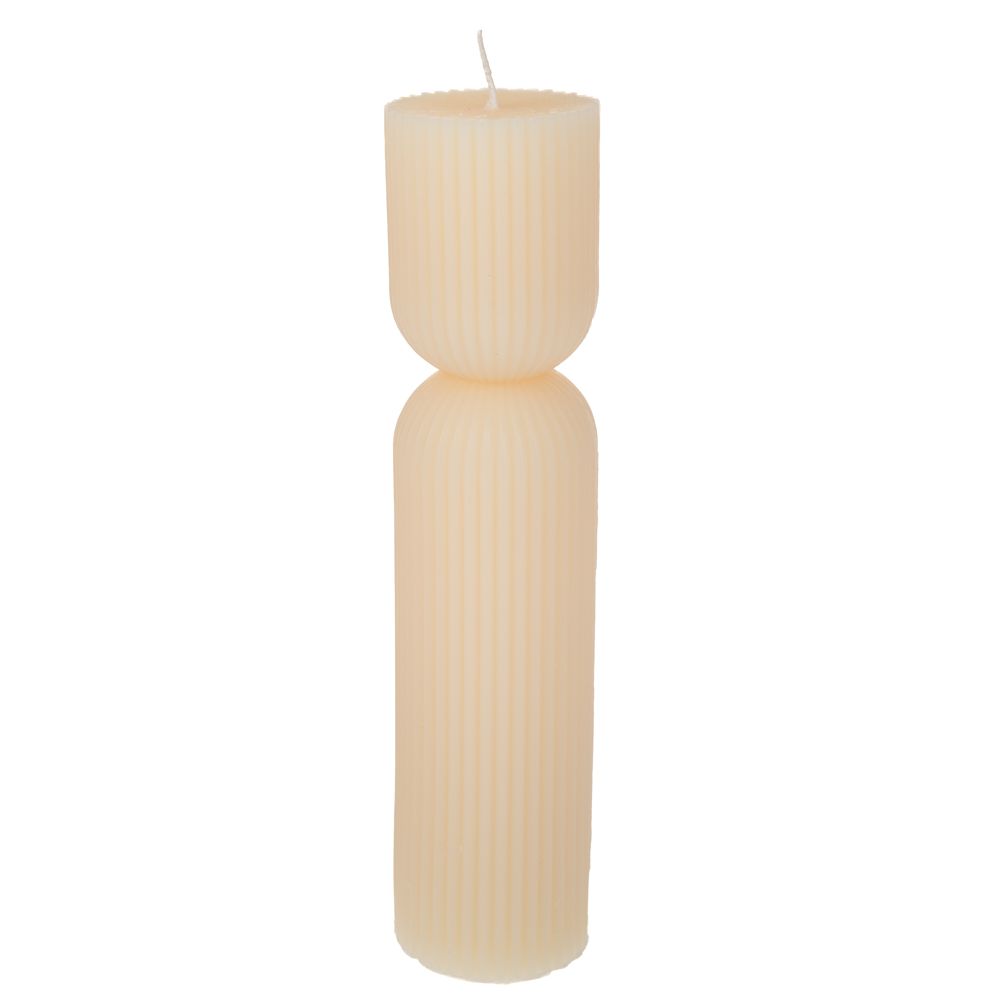 Κερί Χειροποίητο Αρωματικό Κολώνα Κρεμ 5,5x23εκ. iliadis 91605 (Χρώμα: Κρεμ) - Iliadis - il_91605