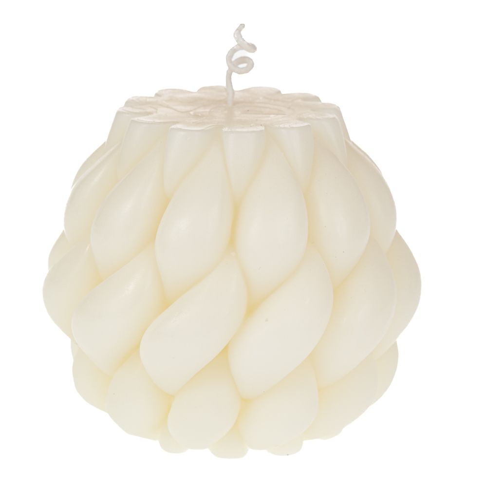 Κερί Χειροποίητο Πλεξούδα Κρεμ 9x9,5εκ. iliadis 91600 (