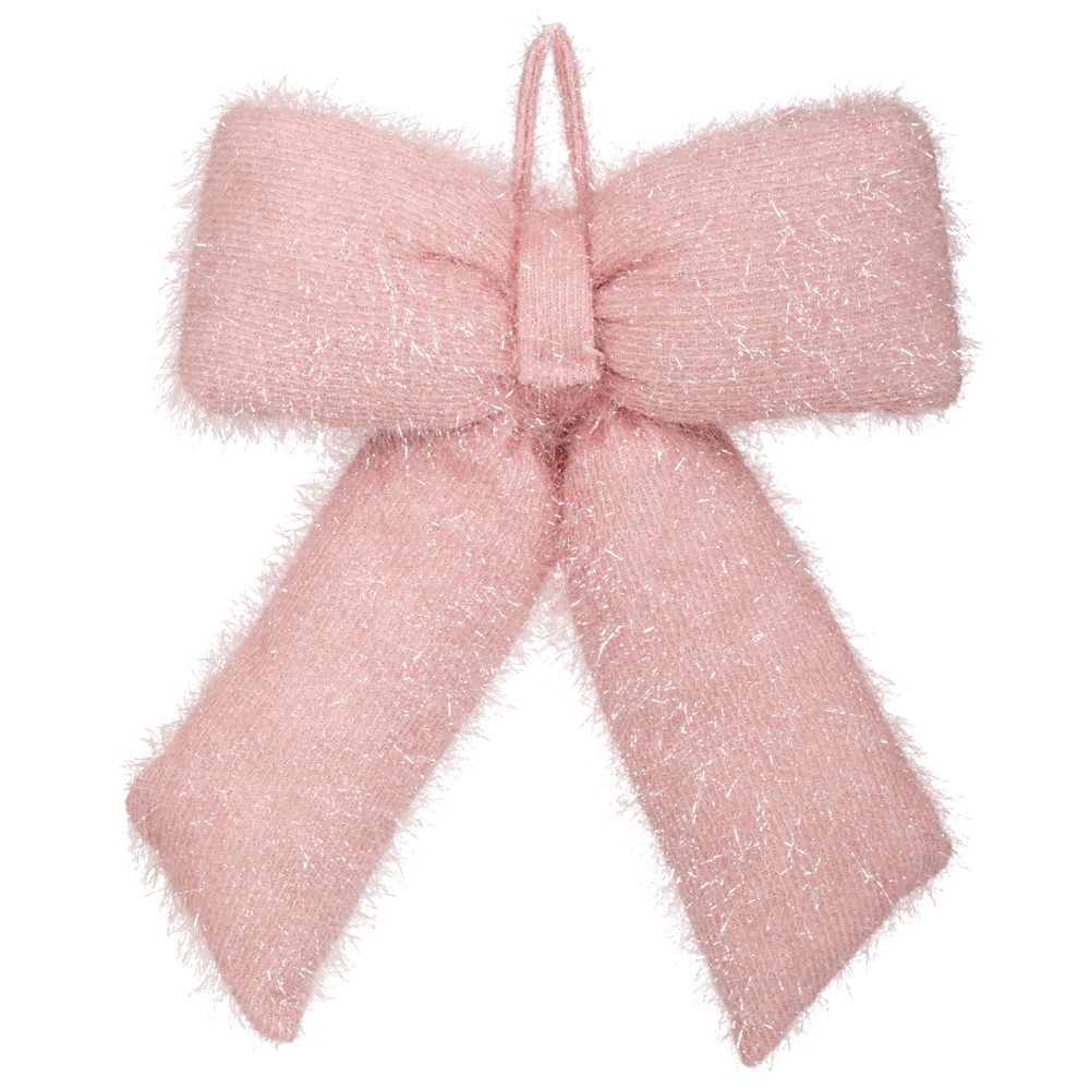 Χριστουγεννιάτικος Διακοσμητικός Φιόγκος Κρεμαστός Χνου