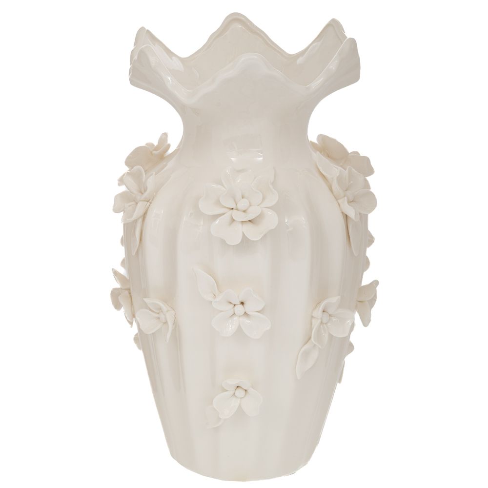 Βάζο Κεραμικό Λευκό 20x31εκ. iliadis 91532 (Υλικό: Κεραμικό, Χρώμα: Λευκό) - Iliadis - il_91532