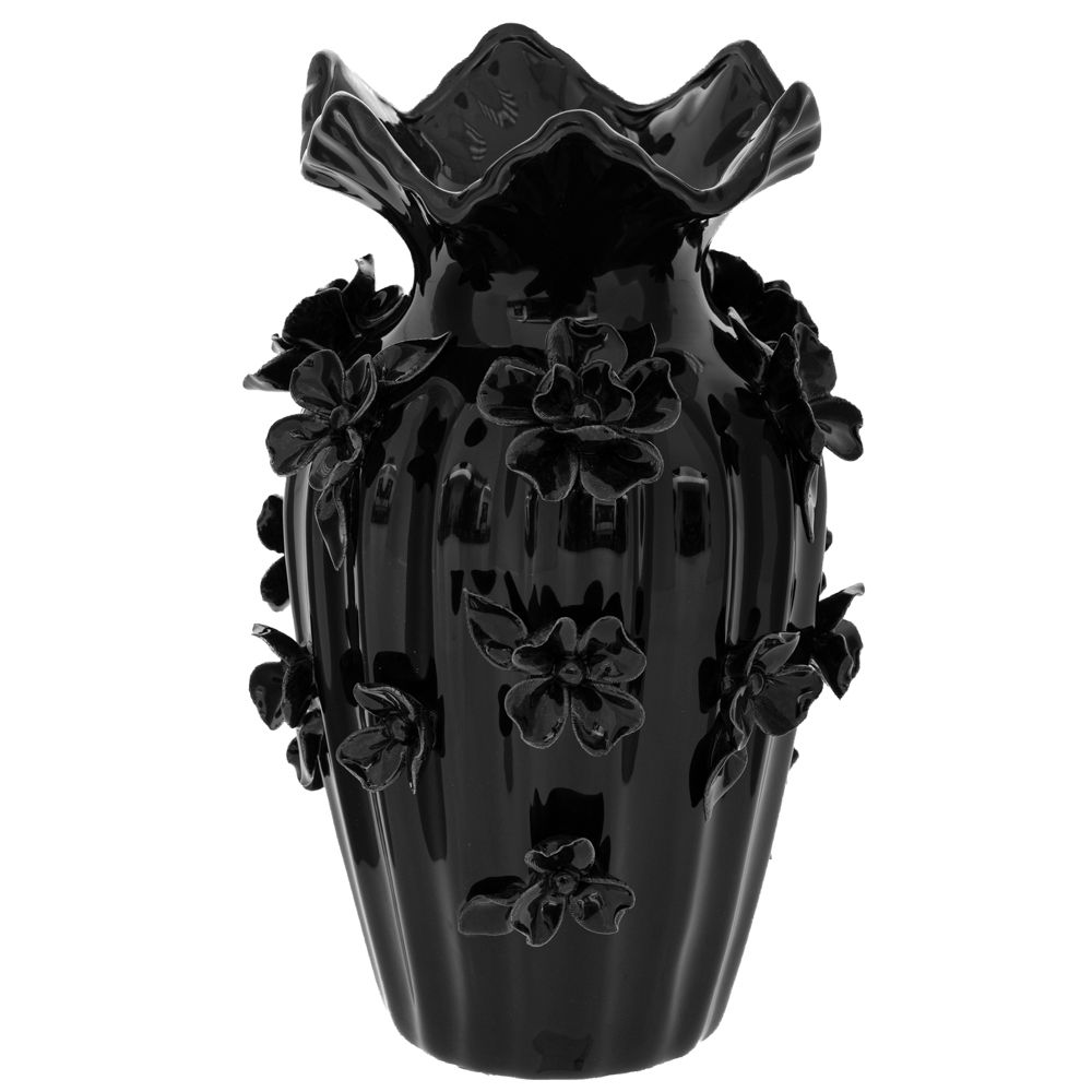 Βάζο Κεραμικό Μαύρο 20x31εκ. iliadis 91530 (Υλικό: Κερα