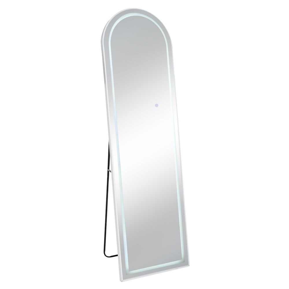 Iliadis - ΣΗΜΑΝΤΙΚΟ: Σε περίπτωση διαφοράς τιμής από το κατάστημα ισχύει παντα και μόνο η τιμή του καταστήματος Καθρέπτης Επιδαπέδιος Μεταλλικός Με Led Λευκός 50x170εκ