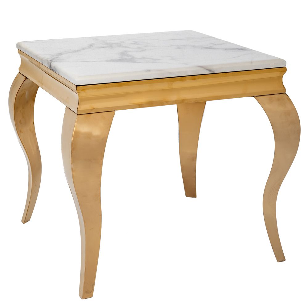 Iliadis - ΣΗΜΑΝΤΙΚΟ: Σε περίπτωση διαφοράς τιμής από το κατάστημα ισχύει παντα και μόνο η τιμή του καταστήματος Τραπεζάκι Βοηθητικό Σαλονιού Μεταλλικό-Μαρμάρινο Χρυσό-