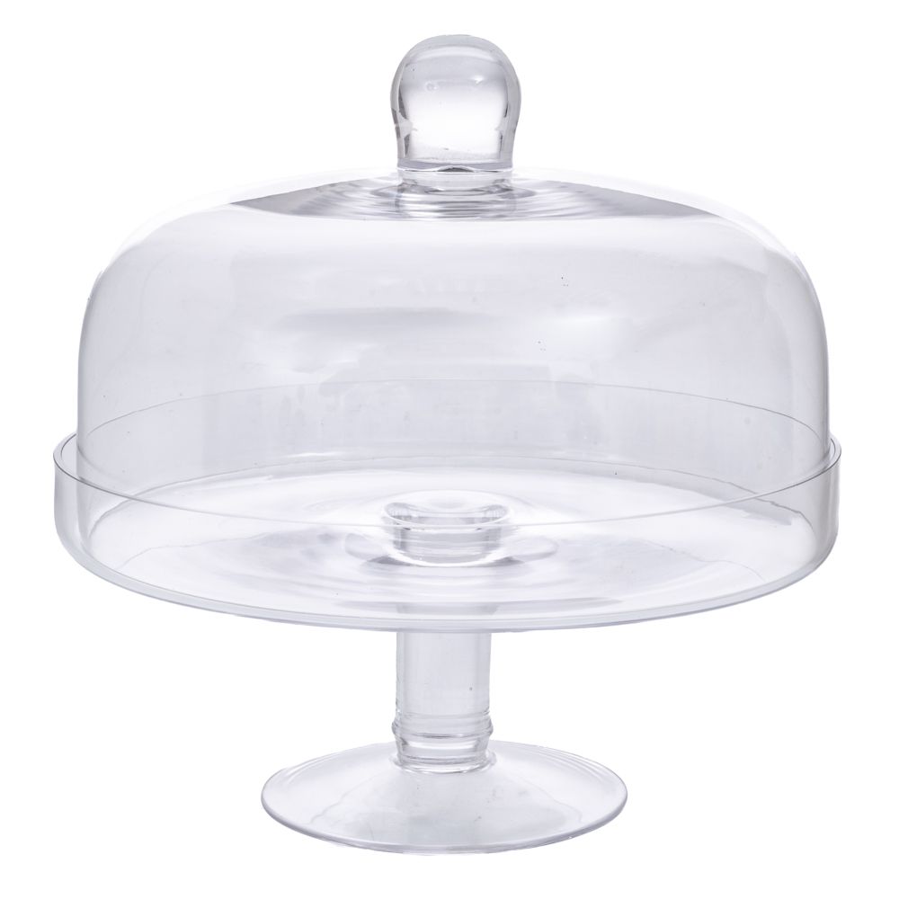 Iliadis Τουρτιέρα Γυάλινη Διάφανη 24x24εκ. iliadis 91961 (Υλικό: Γυαλί, Χρώμα: Διάφανο ) - Iliadis - il_91961