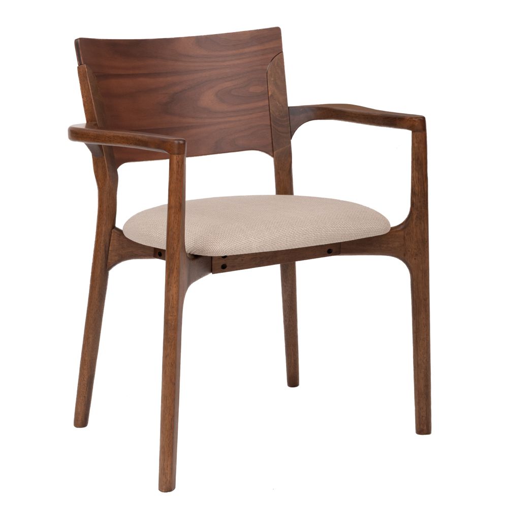 Καρέκλα Τραπεζαρίας Ξύλινη Μασίφ-Υφασμάτινη Natural-Γκρι 54x62x80εκ. iliadis 92592 (Υλικό: Ξύλο, Χρώμα: Γκρι) - Iliadis - il_92592