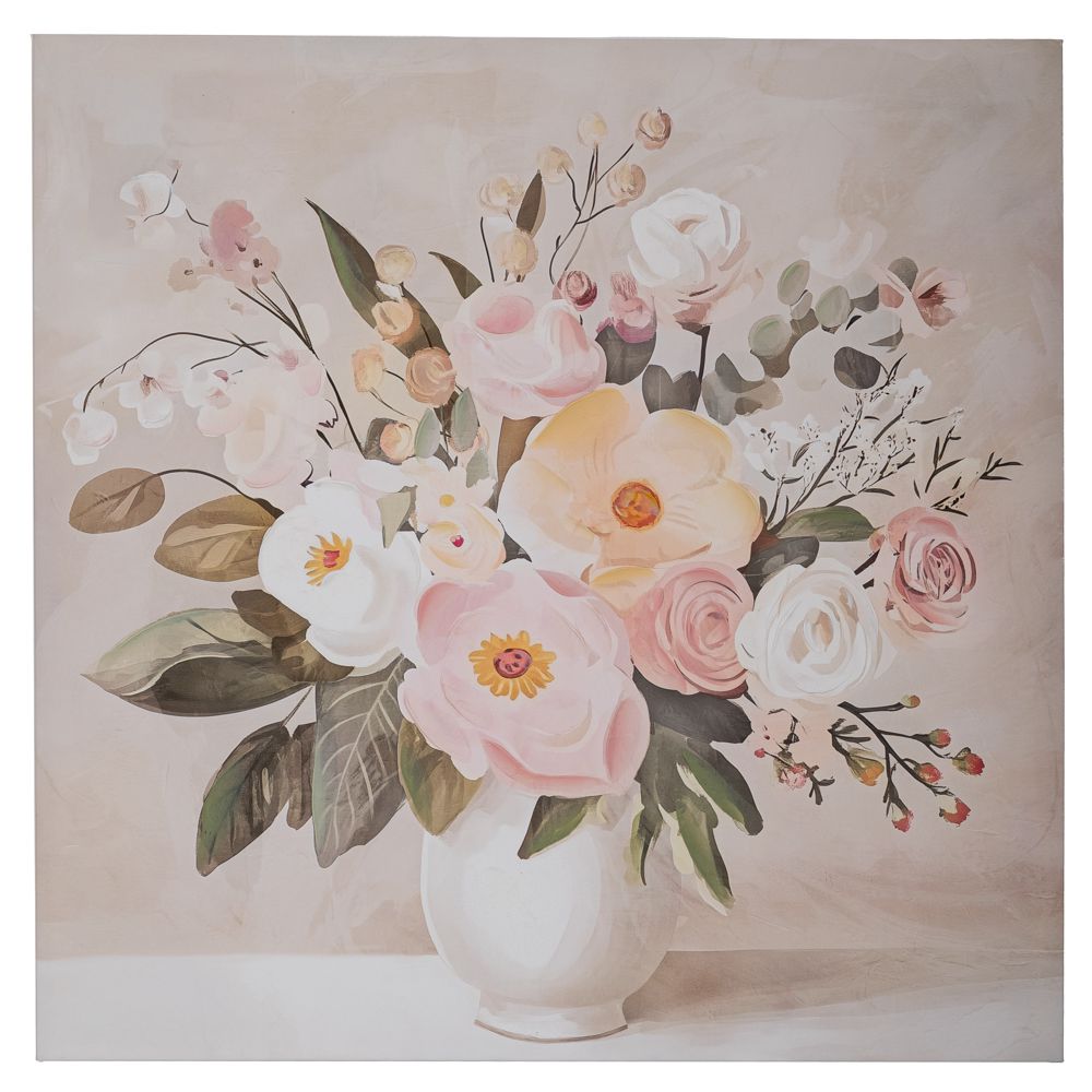 Πίνακας Καμβάς Βάζο Με Λουλούδια 80x80εκ. iliadis 92704 (Ύφασμα: Καμβάς) - Iliadis - il_92704