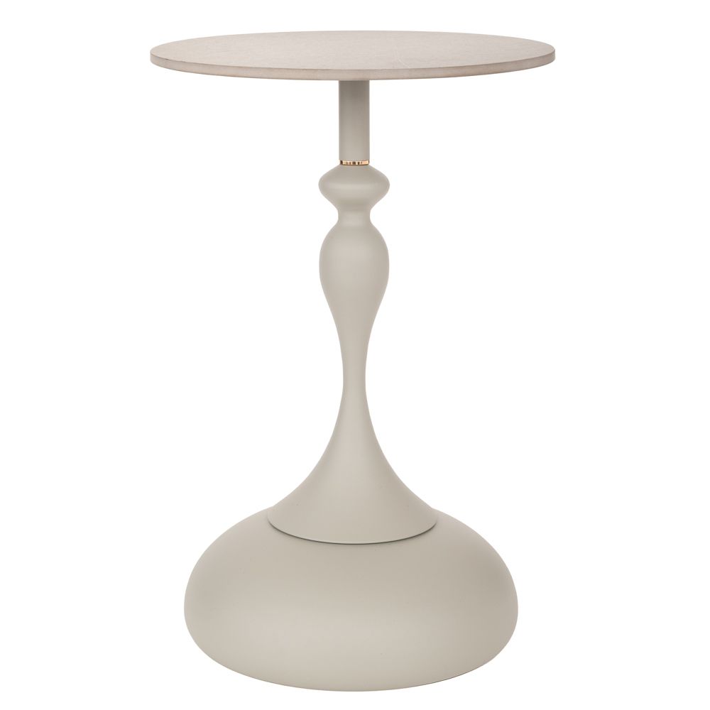 Τραπεζάκι Μεταλλικό Με Γκρι Βάση Και Γκρι Κεραμική Επιφάνεια Με Εφέ Μαρμάρου Φ40x68εκ. iliadis 91761 (Υλικό: Μεταλλικό, Χρώμα: Γκρι) - Iliadis - il_91761