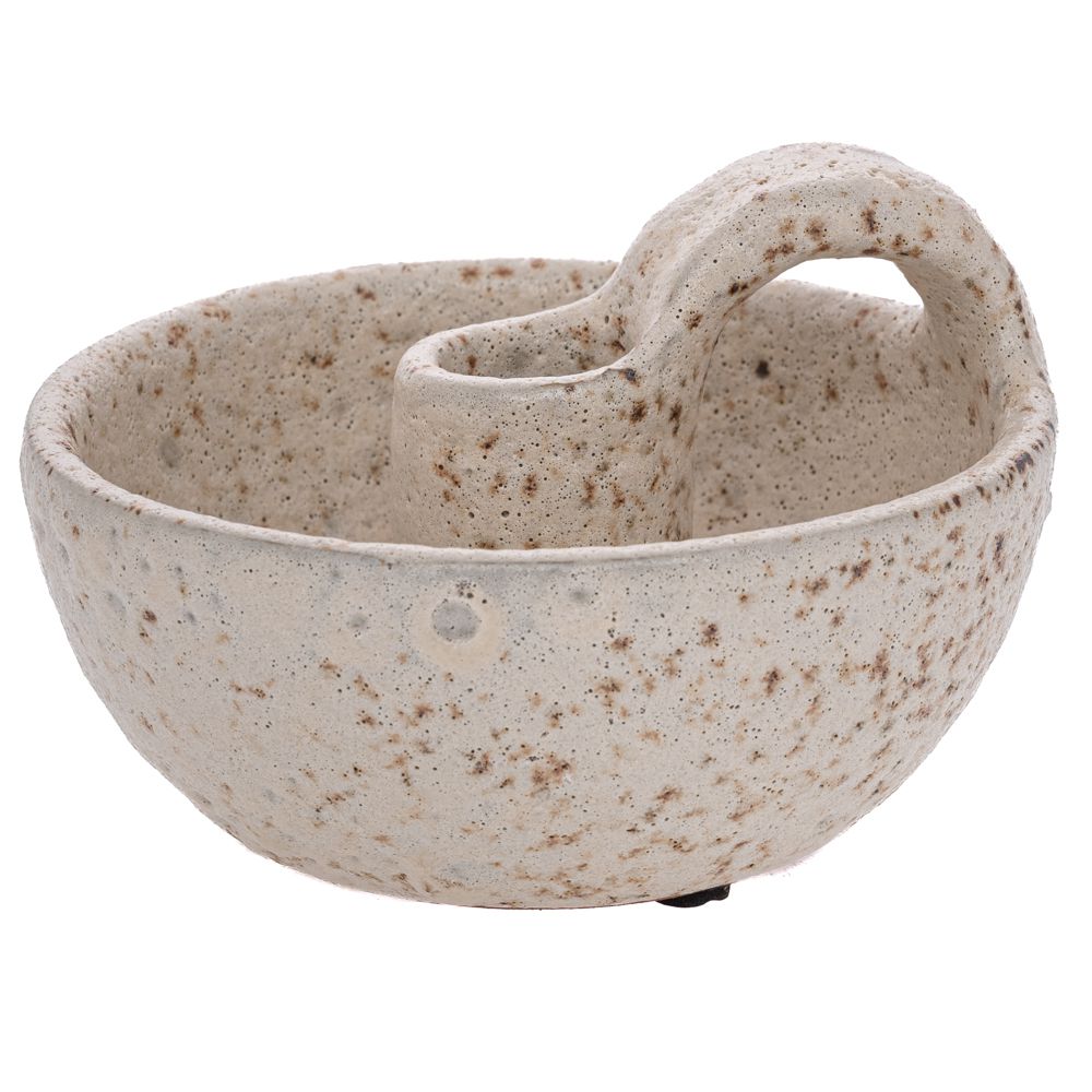 Κηροπήγιο Κεραμικό Παλαιωμένο Γκρι-Μπεζ 14x14x10εκ. iliadis 92118 (Υλικό: Κεραμικό, Χρώμα: Γκρι) - Iliadis - il_92118