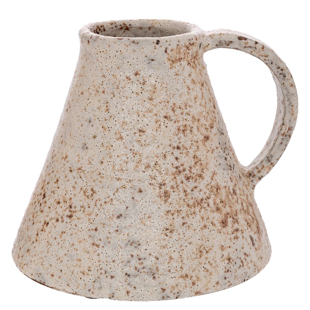 Βάζο-Κανάτα Παλαιωμένο Γκρι-Μπεζ 19x19x16εκ. iliadis 92112 (Υλικό: Κεραμικό, Χρώμα: Γκρι) - Iliadis - il_92112